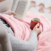 Bedsure GentleSoft Fleece Blankets Queen Size Pink - Valentines Blanket Soft Lightweight Plush Fuzzy Cozy Luxury Throw Microfiber 90x90 inches view 4