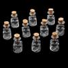 ZHONGJIUYUAN 10pcs/Set Mini Wish Bottle Square Glass Shape Cork Bottle Square Shape view 1