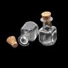 ZHONGJIUYUAN 10pcs/Set Mini Wish Bottle Square Glass Shape Cork Bottle Square Shape view 2