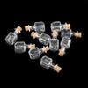 ZHONGJIUYUAN 10pcs/Set Mini Wish Bottle Square Glass Shape Cork Bottle Square Shape view 4