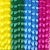 11-Piece Set of Hawaiian Themed Honeycomb Party Decorations in Yellow, Green, Turquoise, and Cerise (Eight 12 Foot Garlands and Three 13 Inch Pineapples) view 3