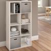 ClosetMaid Decorative Open Back 8-Cube Storage Organizer, Bleached Walnut view 4