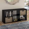 ClosetMaid 6 Cube Storage Shelf Organizer Bookshelf with Open Back, Vertical or Horizontal, Easy Assembly, Wood, Black Finish view 2