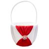 Abbie Home 4 in All Wedding Guest Book + Pen Set + Flower Basket + Ring Pillow Rhinestone Party Favor (Red) view 3