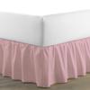 Amuze Bedding Egyptian Cotton 300 Thread Count 1 PC Tailored Single Ruffled/Dust Ruffle Bed Skirt (Pink, King, Drop Length 13 Inches) view 1