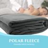 NRG Polar Fleece Blankets Fleece Massage Table Blanket - 60" x 86" - Grey - Ultra Soft, Warm & Comfortable - Lightweight Blanket Perfect for Most Massage Tables - Machine Washable view 2