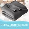 NRG Polar Fleece Blankets Fleece Massage Table Blanket - 60" x 86" - Grey - Ultra Soft, Warm & Comfortable - Lightweight Blanket Perfect for Most Massage Tables - Machine Washable view 3