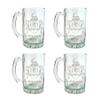 McLoughlin Irish Family Coat of Arms 16oz Beer Stein Set of 4 Personalized Engraving Included view 1