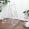 Bard's Satin Silver Metal Easel, 16" H x 9" W x 9.5" D view 2