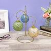Bard's 3 Tiered Gold-Toned Ornament Stand, Tree, 10.75" H x 5.125" W x 5.125" D view 3