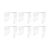 Marketing Holders 6 Pack Clear Acrylic Riser Platform 6 Inch Wide Square Display Throne Retail Shops and Boutiques Merchandise Showcase Lucite Podium One Piece Stand Counter Pedestal view 1