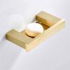 AOTAKE Brushed Gold Soap Dish Home Decoration Accessories Solid Stainless Steel Wall Mounted (Brushed Gold) view 3