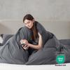 Nestl Grey Duvet Cover Full Size - Soft Prewashed Full Size Duvet Cover Set, 3 Piece, with Zipper Closure, 1 Duvet Cover 80x90 inches and 2 Pillow Shams view 3