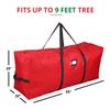 Primode Heavy Duty Christmas Tree Storage Bag | Fits Up to 9 Ft. Tall Disassembled Tree | 25" Height X 20" Wide X 65" Long | Durable 600D Oxford Material | Heavy Duty Xmas Storage Container (Red) view 2