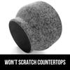 GORILLA GRIP 100% Natural Granite Stone Mortar and Pestle Set, 4 Cup, Non-Scratch Base, Heavy Duty Unpolished Molcajete Guacamole Salsa Bowl, Grind Seeds, Garlic, Herbs, Spices, Kitchen Muddler, Gray view 4