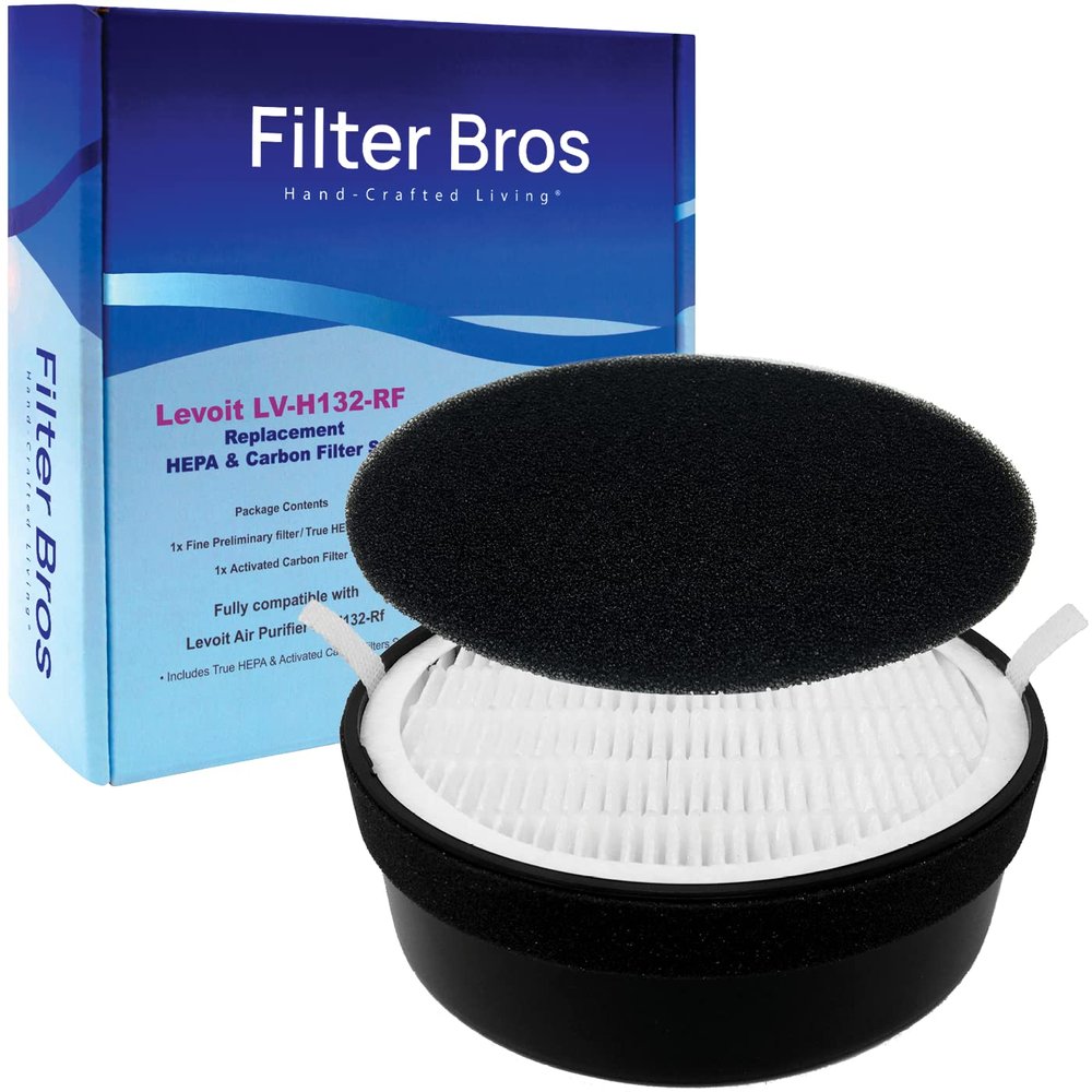 Filter Bros LV-H132-RF High Efficiency Activated Carbon Replacement Filter Fits LEVOIT H132