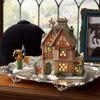 Department 56 Dickens Village Ten Lords Manor Lit House view 2