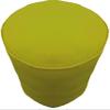Ottoman Footstool Cover Round Pouf Cover with Piping Cotton Olive Green 20" Diameter x 16" Height (50 cm Diameter x 40 cm Height) Cover ONLY, Not Stuffed, Insert not Included view 3