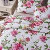 DaDa Bedding Romantic Roses Floral Bedspread Set - Lovely Spring Pink & White Scalloped Colorful Lightweight Breathable - Bright Vibrant Quilted Coverlet w/Pillow Shams - Twin - 2-Pieces view 4
