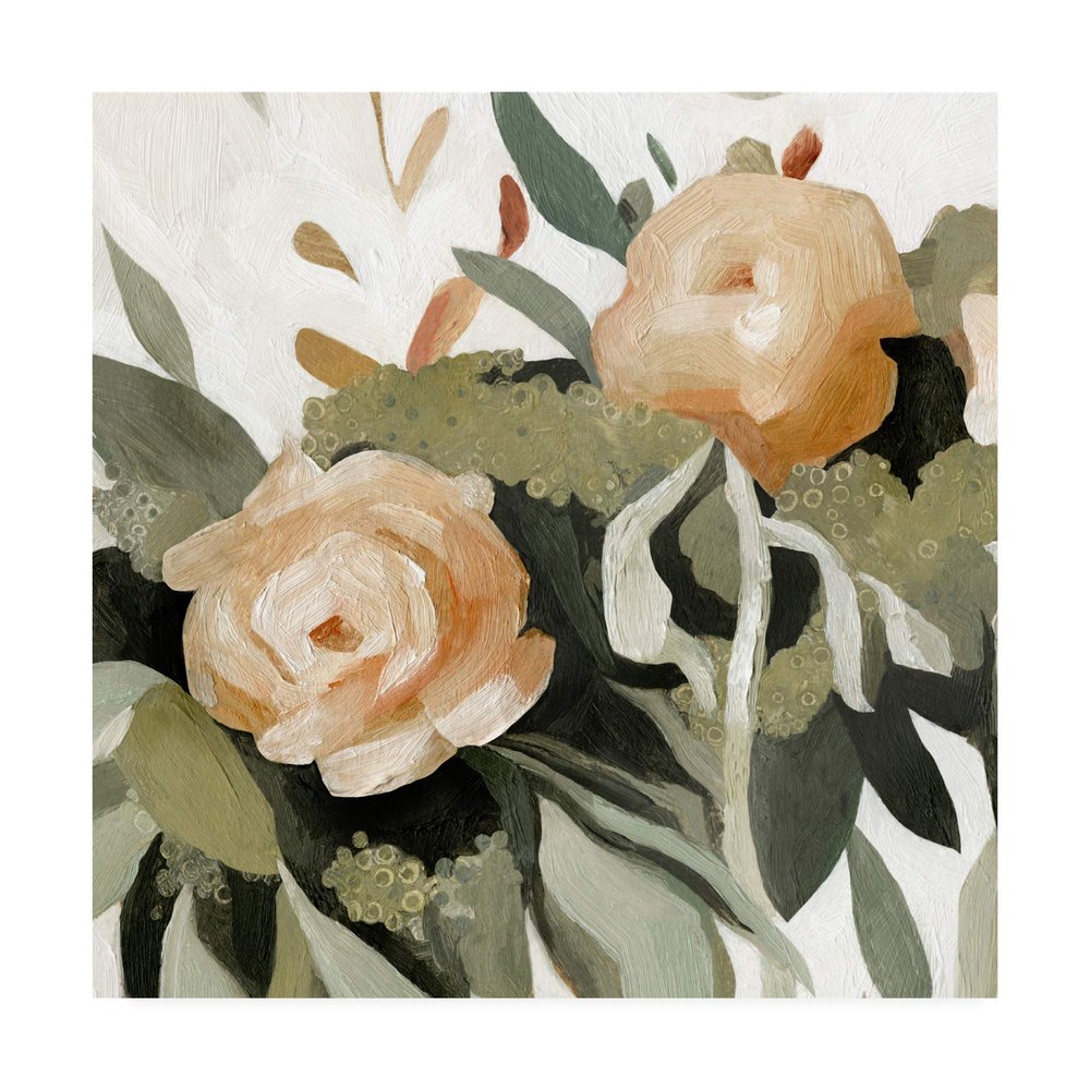 Trademark Fine Art Floral Disarray II by Emma Scarvey, 18x18