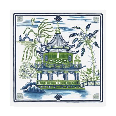Trademark Fine Art Pagoda Visit I by Melissa Wang, 18x18