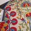 Nourison Home Aloha Red Multicolor 3'6" x 5'6" Area Rug - Easy Clean, Non Shedding, Bed Room, Living Room, Dining Room, Kitchen (4' x 6') view 4