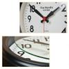 CLOCKZHJI Retro Desk Clock and Table Clock Retro Clock, Metal Round Analog Table Clock, 12 (H)  9(W)  3.1 (Depth) Inches Shelf Clock (Color : Bronze) view 3