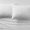 4 Piece Full XL Sheet Set, Full Extra Long Size White Solid, 100% Egyptian Cotton, High-Thread-Count Cooling Bed Sheets, 9 Inch Deep Pocket of Fitted Sheet, Full Long Bed Sheets for Dorm Bedding view 3
