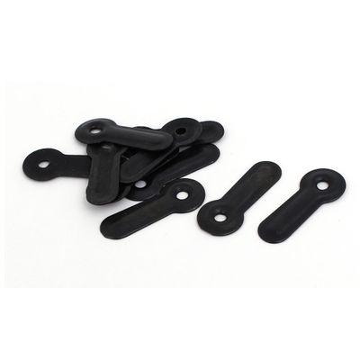 Aexit 30mmx12mmx1mm Metal Construction Hardware Ridged Picture Photo Frame Turn Button Black 10pcs Model:10as217qo19