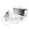 Aexit 11.4-inch x Home hardware 9.1-inch 304 Stainless Steel Wall Mount Bathroom Shower Corner Caddy Basket Polished Finish Model:44as215qo119 view 2