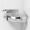 Aexit 11.4-inch x Home hardware 9.1-inch 304 Stainless Steel Wall Mount Bathroom Shower Corner Caddy Basket Polished Finish Model:44as215qo119 view 3
