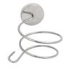 Aexit 304 Stainless Home Hardware Steel Polishing Spring-Type Hair Dryer Holder w Hook Silver Tone Model:31as416qo120 view 1