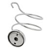 Aexit 304 Stainless Home Hardware Steel Polishing Spring-Type Hair Dryer Holder w Hook Silver Tone Model:31as416qo120 view 3