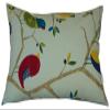 TangDepot Cotton Floral Cushion Cover 12"x20" Tree Bird view 1