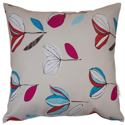 TangDepot Cotton Floral Cushion Cover 12"x18" Tulip