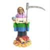 12 Inches Rainbow Colorful Clothes Santa Muerte Statue Sculpture Holy Death view 2