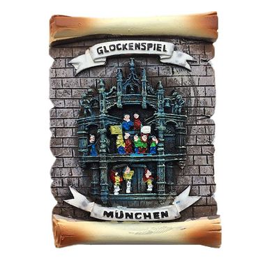Carillon Building City Hall of Munich Germany 3D Fridge Magnet Home & Kitchen Decoration Magnetic Sticker Munich Germany Refrigerator Magnet Tourist Souvenir Gift