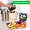 Epohpeek Compost Bin Filters Charcoal - Filter Replacement for Kitchen Pail Composter, 12 Pack Extra Thick (1cm) Fits Gallon Bucket Countertop Bins - Activated Carbon, 6 Round 6 Square, Both 6.5 view 2