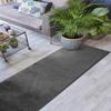 14 ft Long Hallway Kitchen Runner Rugs Non-Skid Washable, 26" X 14' Solid Anthracite Grey Runner Rug, Rubber Backed, Custom Size Floor Mat for Stairs Bedroom Bathroom Entryway, Your Choice of Length view 4