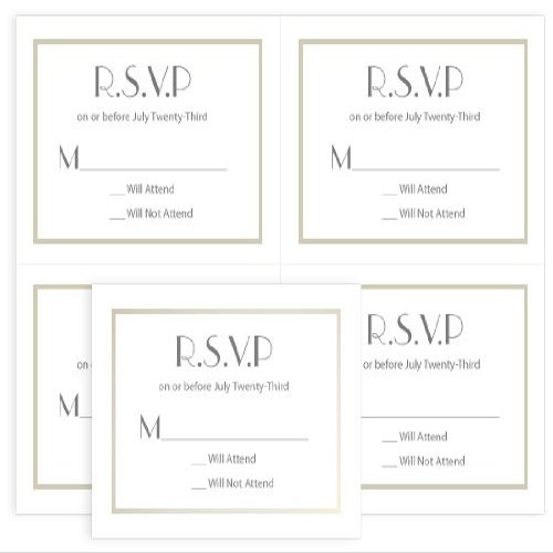 4up Pearl Foil Printable Invitations - White, 25 Pack