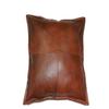 Aaron Craft Lambskin Leather Cushion Pillow Cover (Tan-P, 16x16) view 1