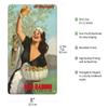 Pacifica Island Art Olio Radino Italian Olive Oil - Puro e Squisito (Pure and Delicious) - Vintage Advertising Poster by Gino Boccasile c.1948-8 x 12 inch Vintage Metal Tin Sign view 2