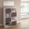 ClosetMaid 4583 Heavy Duty Decorative Bookcase Open Back 8-Cube Storage Organizer in White with Hardware for Closet, Office, or Toys, 57.95" H x 29.84" W view 4