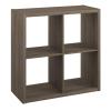 ClosetMaid 4-Cube Decorative Open Back Storage Organizer, Graphite Gray view 1