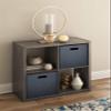 ClosetMaid 4-Cube Decorative Open Back Storage Organizer, Graphite Gray view 2