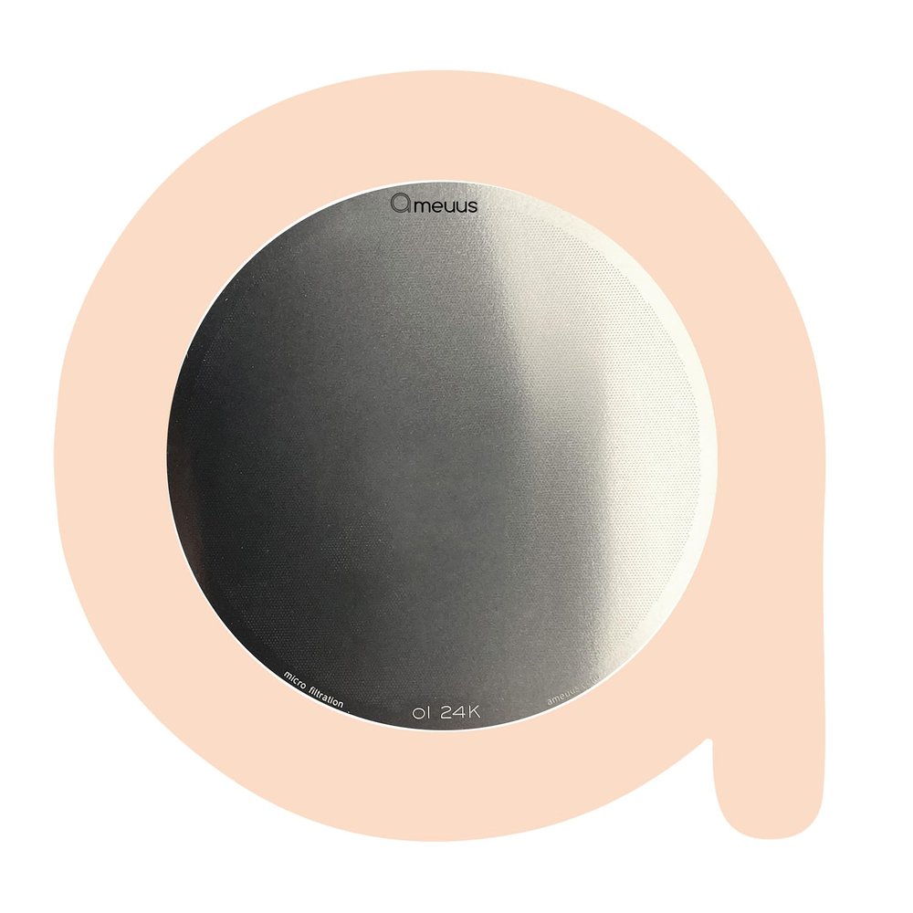 ameuus Stainless Steel Metal Reusable Filters, o1 Micro Filter, made for the AeroPress Coffee Maker