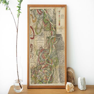 Sheet 5-1944 Mississippi River Map - River House Decor Wall Art Gifts - Harold Fisk Ancient River Meander Alluvial Valley Poster Mississipi Mississ Missipi 11x16 inches Unframed.