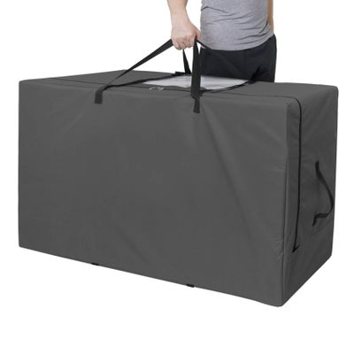 Cuddly Nest Folding Mattress Storage Bag - Heavy Duty Carry Case for Tri-Fold Guest Bed (Fits 6" Queen Mattress,Black)