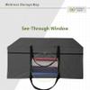 Cuddly Nest Folding Mattress Storage Bag - Heavy Duty Carry Case for Tri-Fold Guest Bed (Fits 6" Queen Mattress,Black) view 4
