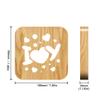 WALKKING WAYS Creative Wood Lamp, LED Night Light/3D Wood Carving Owl Pattern USB Portative Mood Lamp for Bedroom Living Room Nightstand view 4
